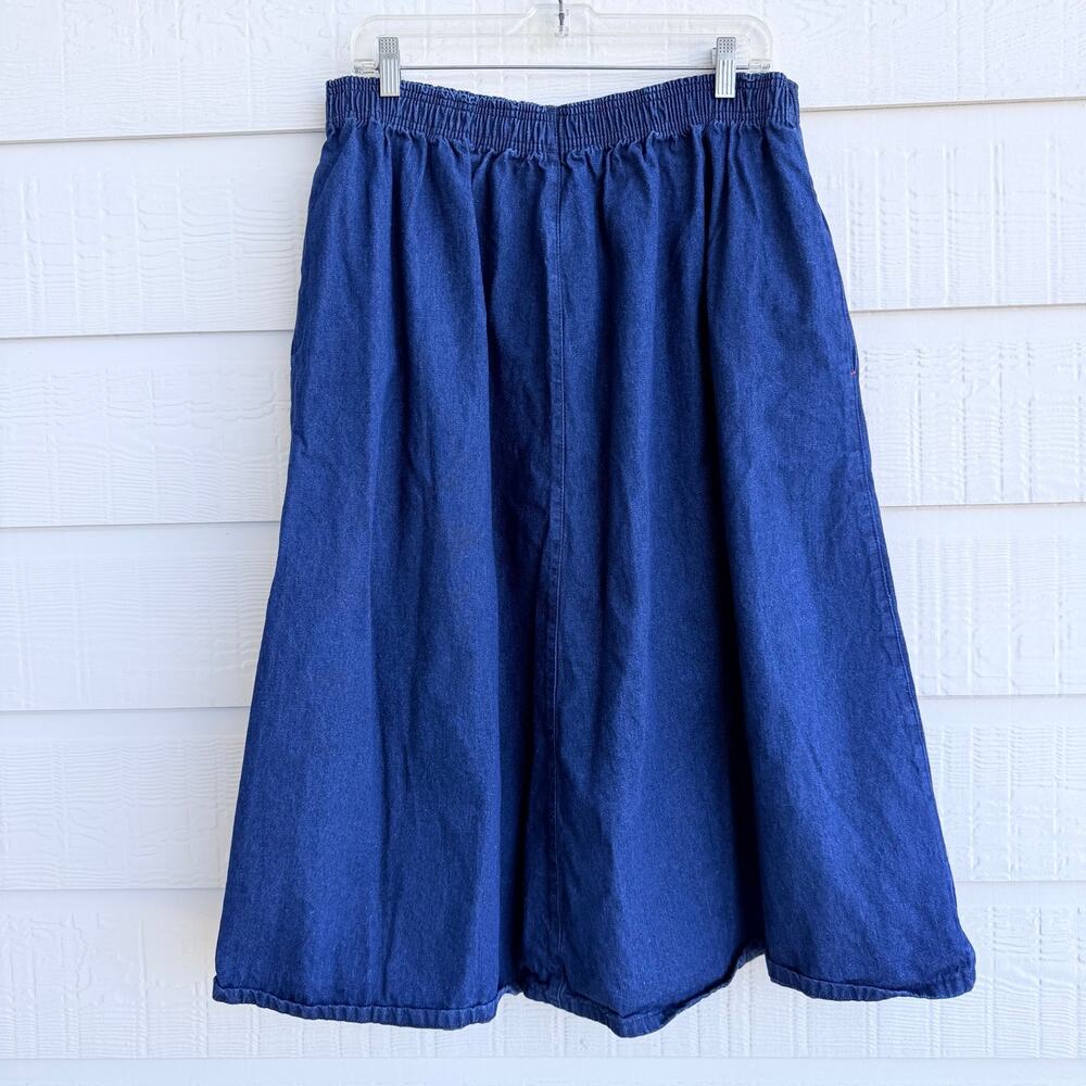 Jordache Vintage Denim Prairie Western Skirt 22W